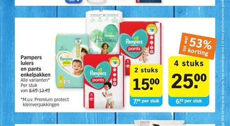 Pampers Luiers En Pants Enkelpakken Alle Varianten Stuks Aanbieding