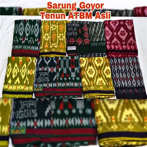 Jual Sarung Goyor Tenun Atbm Asli Murah Motif Baru Sarung