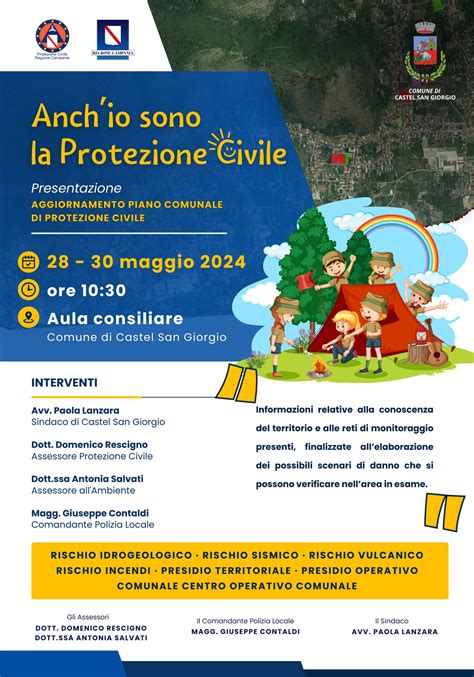 Castel San Giorgio Presentazione Nuovo Piano Di Protezione Civile A