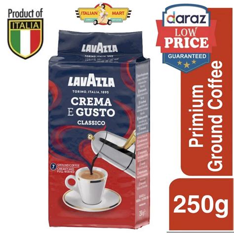 LAVAZZA Crema E Gusto Classico Ground Coffee 1kg 250g Packs Made In