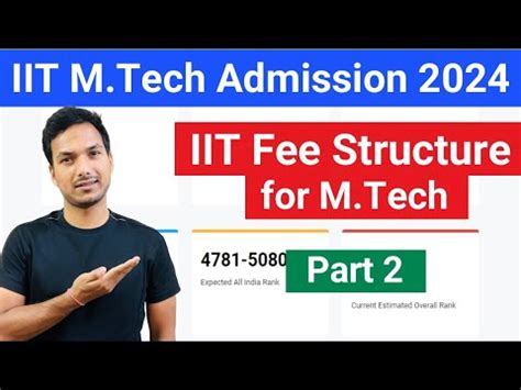 All IIT FEE STRUCTURE For M Tech Fee Comparison M Tech