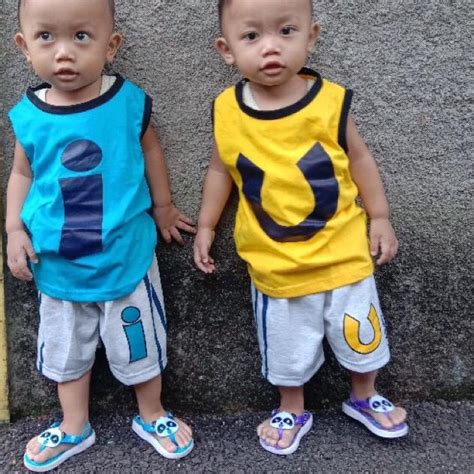 Jual Setelan Baju Upin Ipin Anak Laki Laki Kaos Singlet Anak Upin