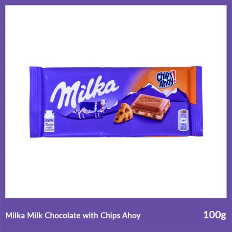 Milka Milk Chocolate With Chips Ahoy 100g Prathamtradeline