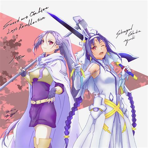 Yuuki And Mito Sword Art Online And 3 More Drawn By No Ppo Danbooru