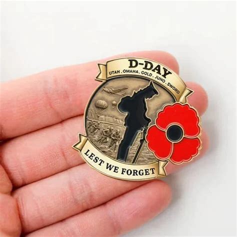 Limited Edition D Day 80th Anniversary Commemorative Badge Flownwing