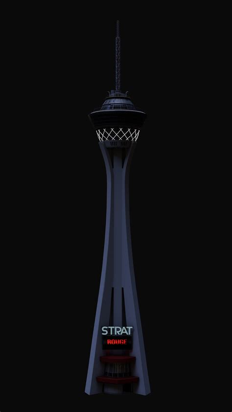 Stratosphere Tower 3D model | CGTrader