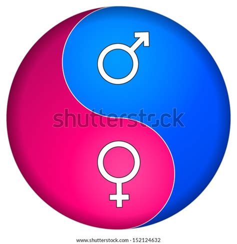 Yin Yang Male Female Stock Vector Royalty Free 152124632 Shutterstock