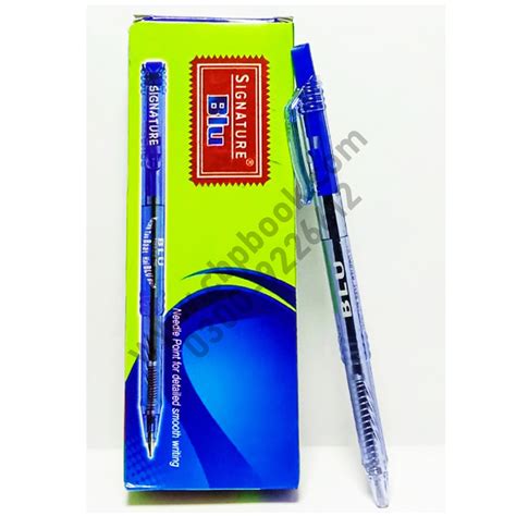 SIGNATURE BLU BALL PEN Ball Point – Pack Of 10 – Mungal Bazar