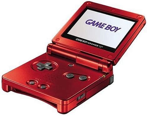 Restored Nintendo Game Boy Advance Sp Flame Red With Charger