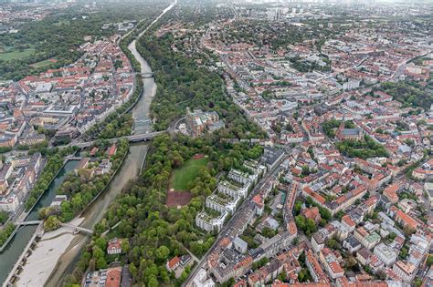 M Nchen Und Umgebung Von Oben Aus Dem Zeppelin B Au Haidhausen