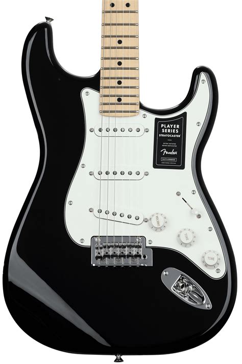 Fender Player Stratocaster - Black with Maple Fingerboard | Sweetwater