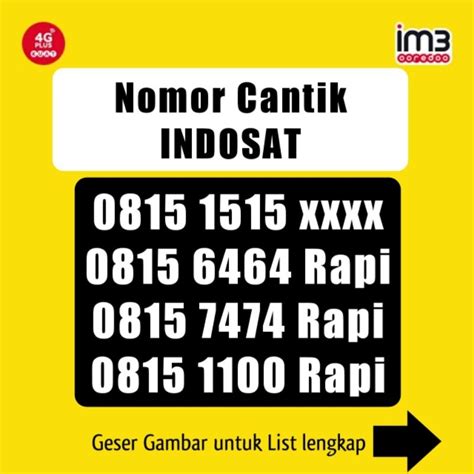 Jual Nomor Cantik Indosat Murah Ababab Im Digit Triple Abab