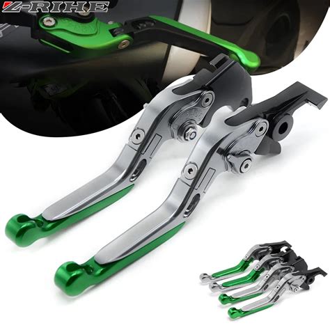 Palancas De Freno Para Motocicleta Kawasaki Embrague CNC Extensible De