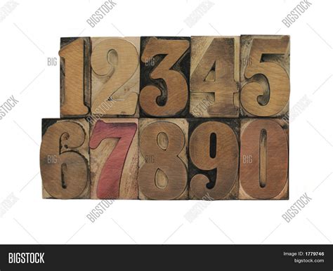 Wood Numbers Image And Photo Free Trial Bigstock