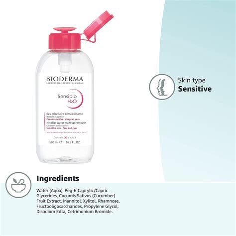 Bioderma Sensibio H2O Micelle Solution 500ml â Fragrance Free Makeup