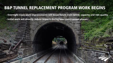 Amtrak Begins B&P Tunnel Replacement Program Work - Amtrak Media