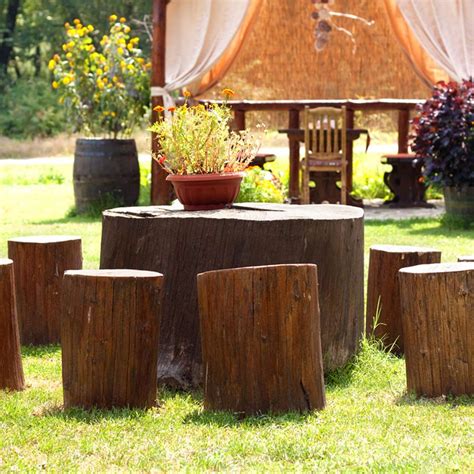 11 Ways To Decorate Your Home With A Tree Stump Large Backyard