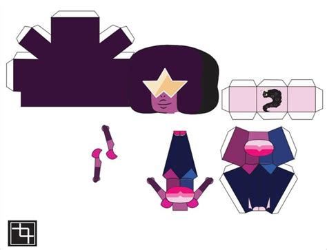 Garnet Papercraft Steven Universe Dibujos Para Imprimir Gratis Steven