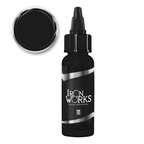 Art Fusion Tinta De Tatuagem Iron Works Preto Linha 30ml