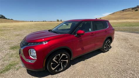 All New Mitsubishi Outlander In Red Diamond With Black Interior