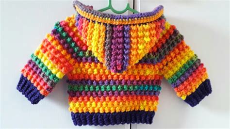 Crochet Baby Hoodie To Make As Gift - CrochetBeja