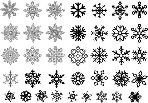 Snowflakes Bundle Svg Files Snowflakes Bundle Clipart Etsy Snowflakes Christmas Cross