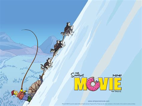 The Simpsons Movie Huskies in Alaska