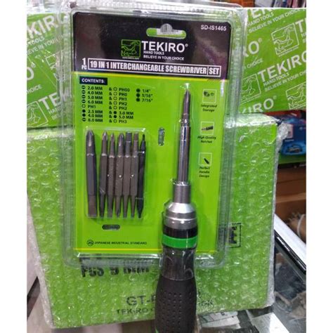 Jual Obeng Set 19 In 1 Tekiro Japan Shopee Indonesia