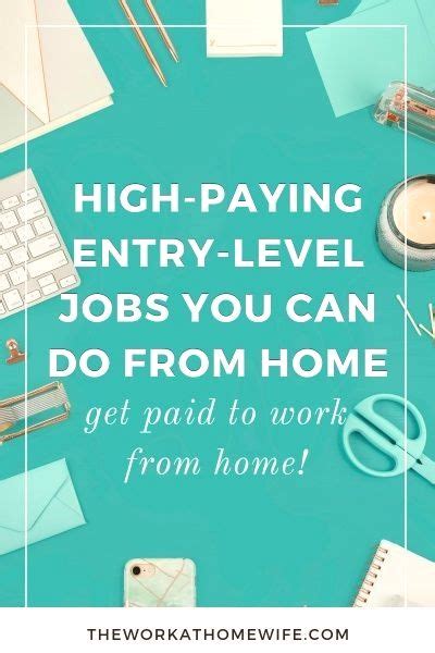 Good Paying Entry Level Jobs You Can Do From Home Entry Level Jobs