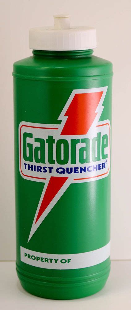 Vintage 80s Gatorade 32 Oz Plastic Sports Drink Bottle 1985 Sports