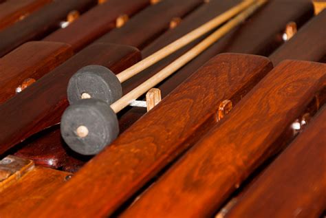 Closeup Shot Of A Marimba Or Hormigo Keyboard Guatemala National