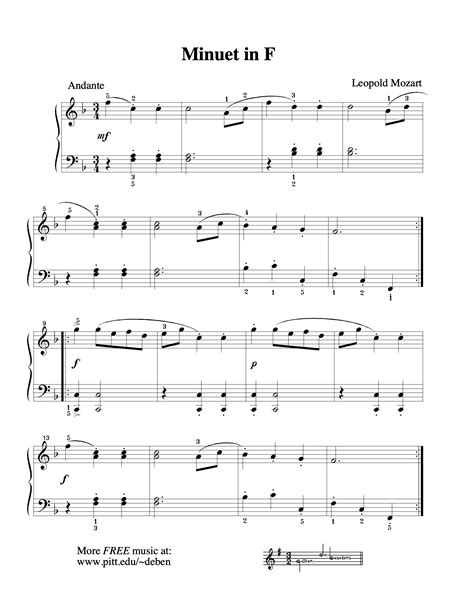 Free Piano Music Alphabetical List M