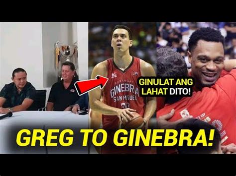 Ginebra Greg Slaughter Balik Ginebra Na Brownlee Nakakagulat Na