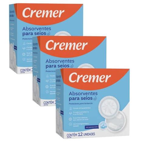 Kit Uni Absorvente De Seios Uni Cremer Absorvente Para