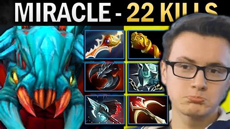 Weaver Dota Gameplay Miracle With 22 Kills And Rapier YouTube