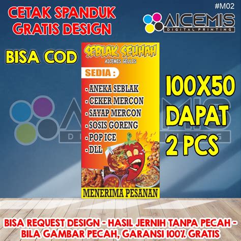 Jual Hari Jadi Cetak Spanduk Spanduk Seblak Banner Untuk