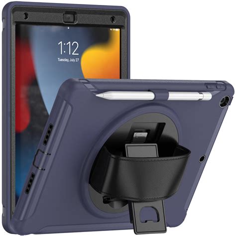 Ripley Funda Para Ipad Pro Armor Azul Giratorio Parante Antishock