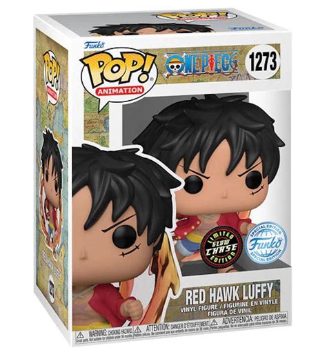 Funko Pop Animation One Piece Red Hawk Luffy Special Edition Chase Exclusive Figure 1273 Es