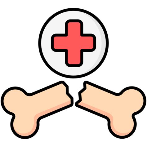 Broken Bone Generic Outline Color Icon Freepik