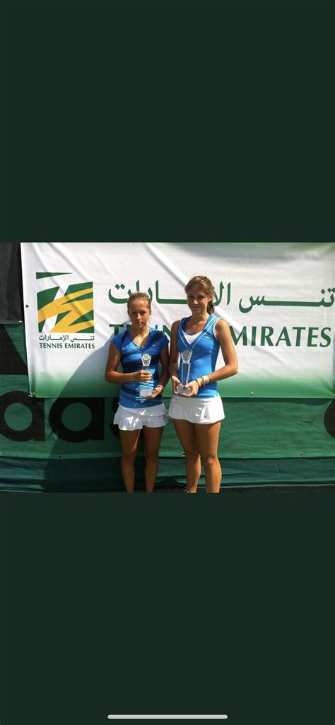 Tbt Daria Medvedeva and Olya Sharypova winning ITF Juniors Dubai Girls ...