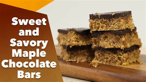 Keto Sweet And Savory Maple Chocolate Bars Recipe Youtube