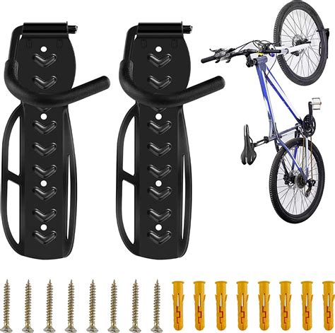 Cyfie Bike Rack Garage Wall Mount Vertical Bike Stand Bicycles Rack Garage Storage Hook Hanger