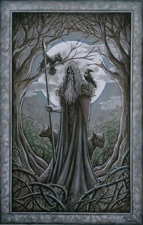 Pin By Cruithni Johnson On Cellphone Wallpaper Odin Norse Mythology