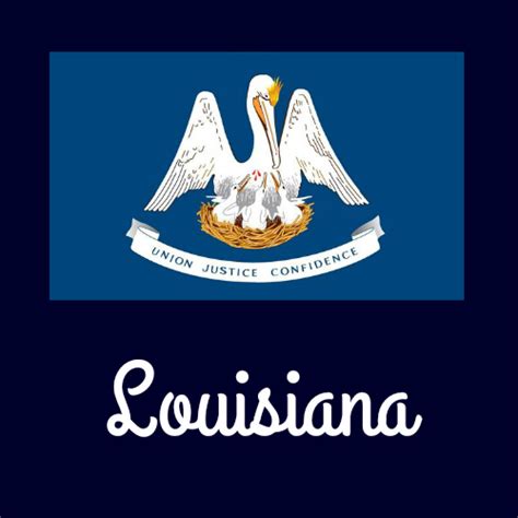 Louisiana State Flag Coloring Page