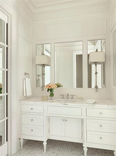 White Framed Bathroom Mirrors