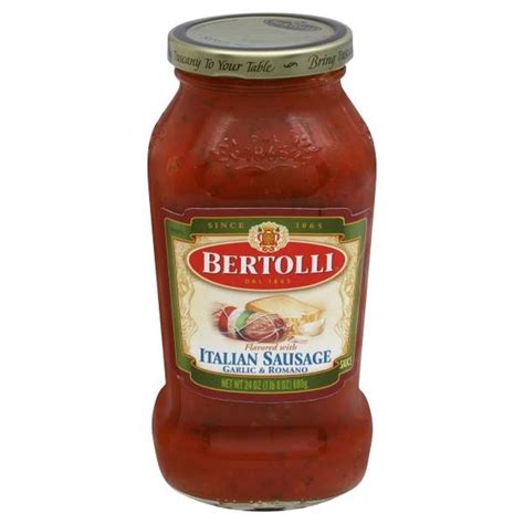 Bertolli Italian Sausage Garlic Romano Sauce 24 Oz Instacart