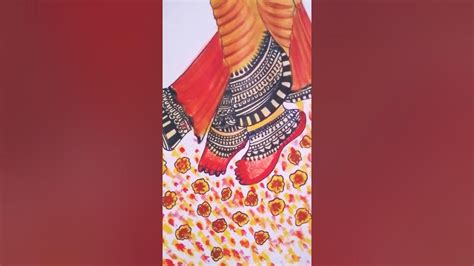 Radha Rani Charan Paduka Painting For Beginners Radhe Radhe