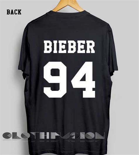 Unisex Premium Bieber T Shirt 94 Back Design Clothfusion