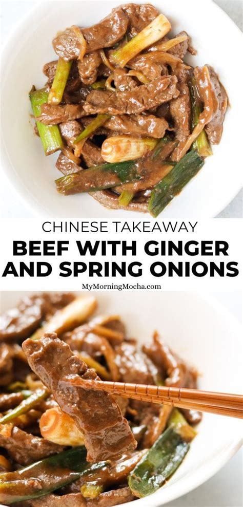 Beef With Ginger And Spring Onions Recipe Beef Asian Recipes Beef