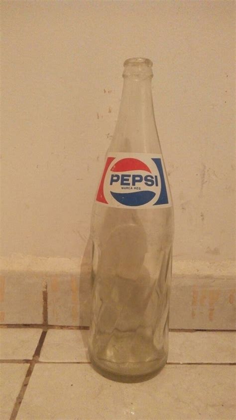 Botella De Pepsi Antigua Pepsicola Ml Envase Refresco En